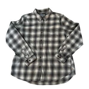 Carhartt Plaid Button Front Long Sleeve Shirt Mens Size XL